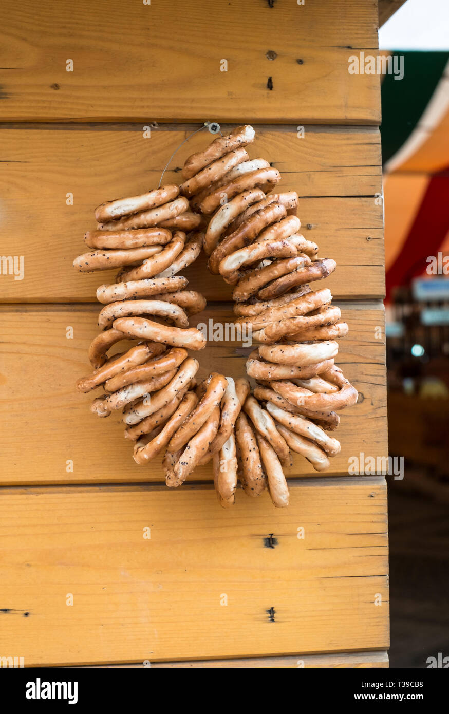 Hanging bagels hi-res stock photography and images - Alamy