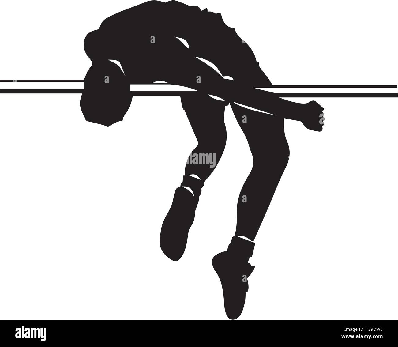 High Jump Illustration Stock Vector Image & Art Alamy