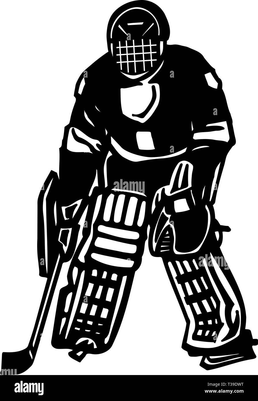 Goalie hockey Black and White Stock Photos \u0026 Images - Alamy, image size:895x1390