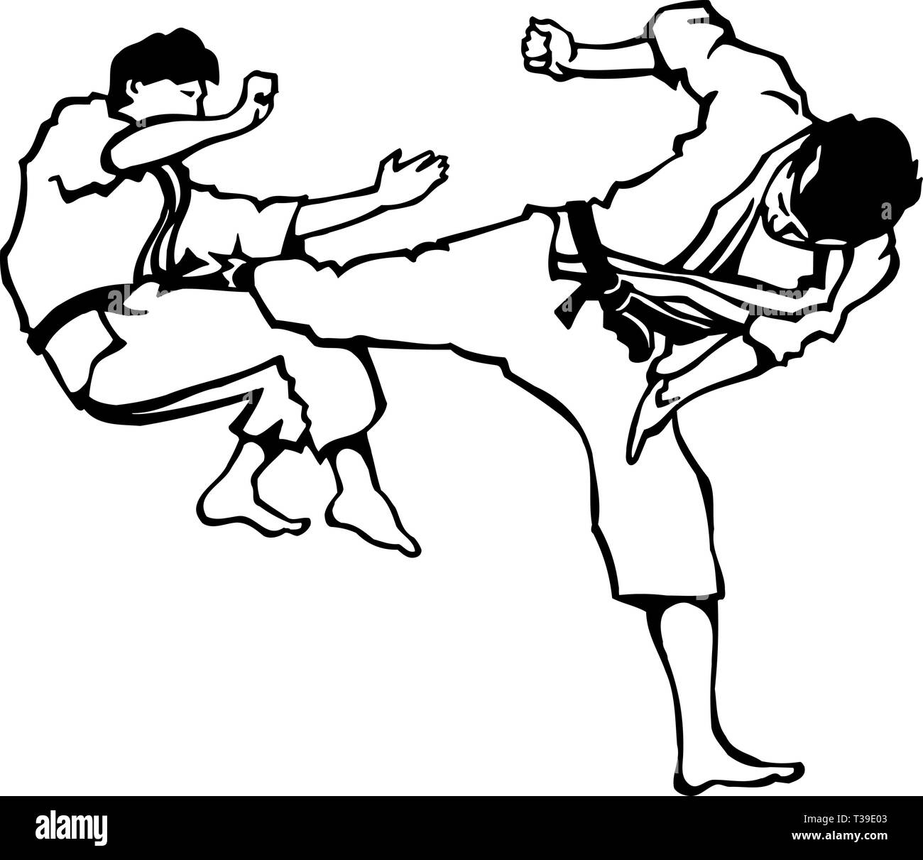 Karate do Black and White Stock Photos & Images Alamy