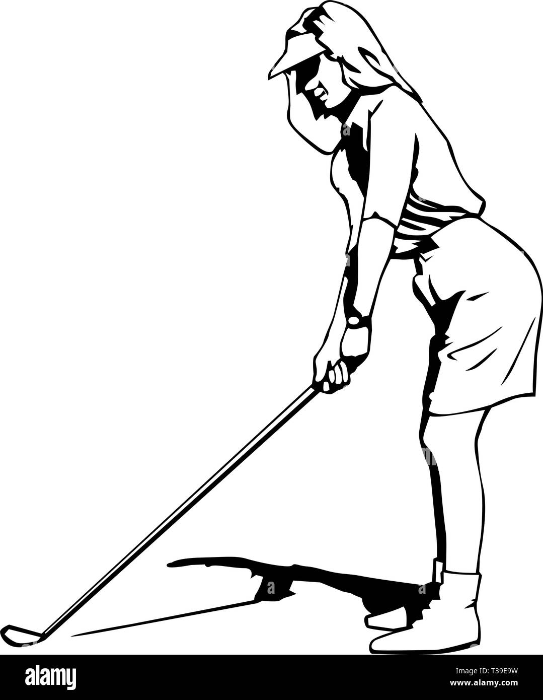 Golfer Vector Art