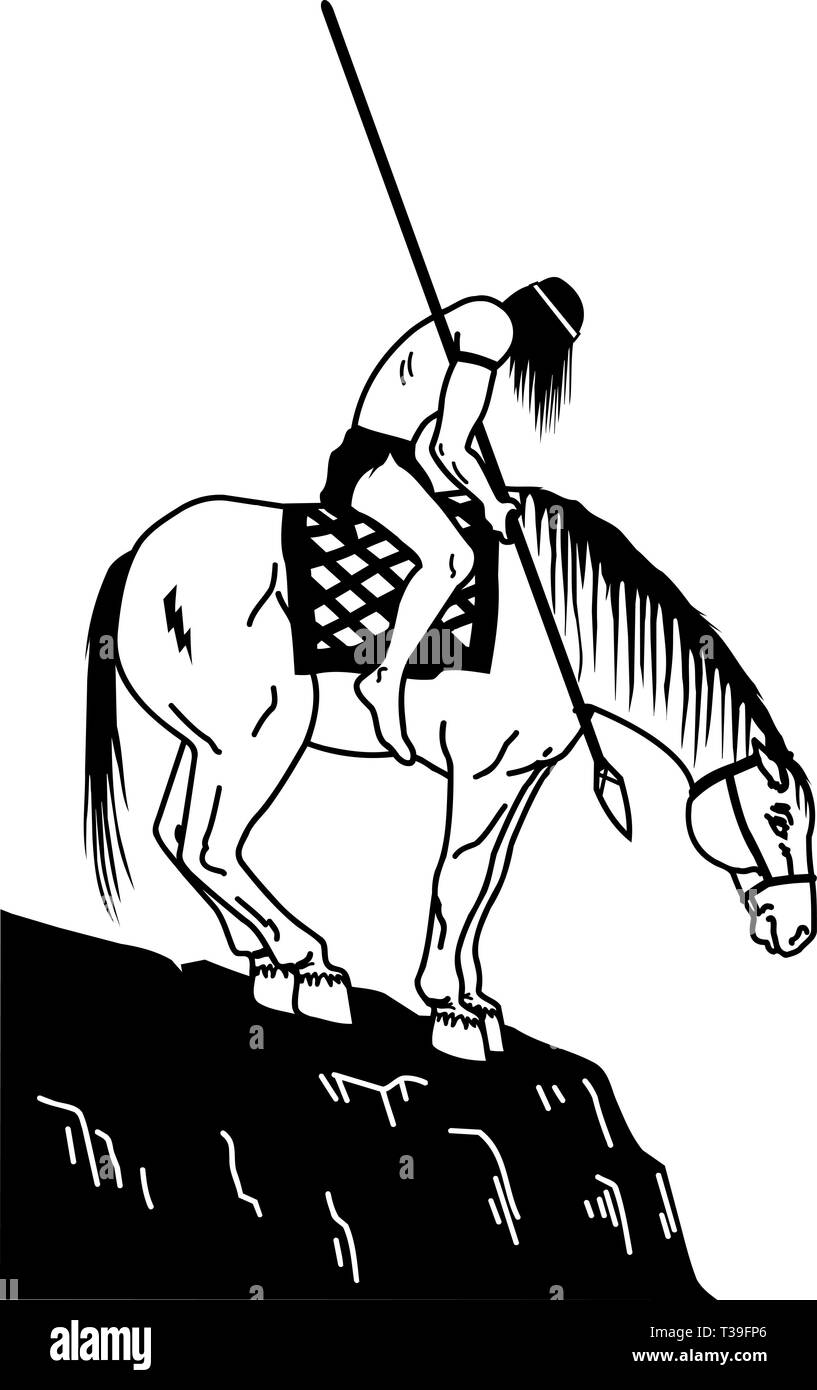 Warrior horse Black and White Stock Photos & Images Alamy