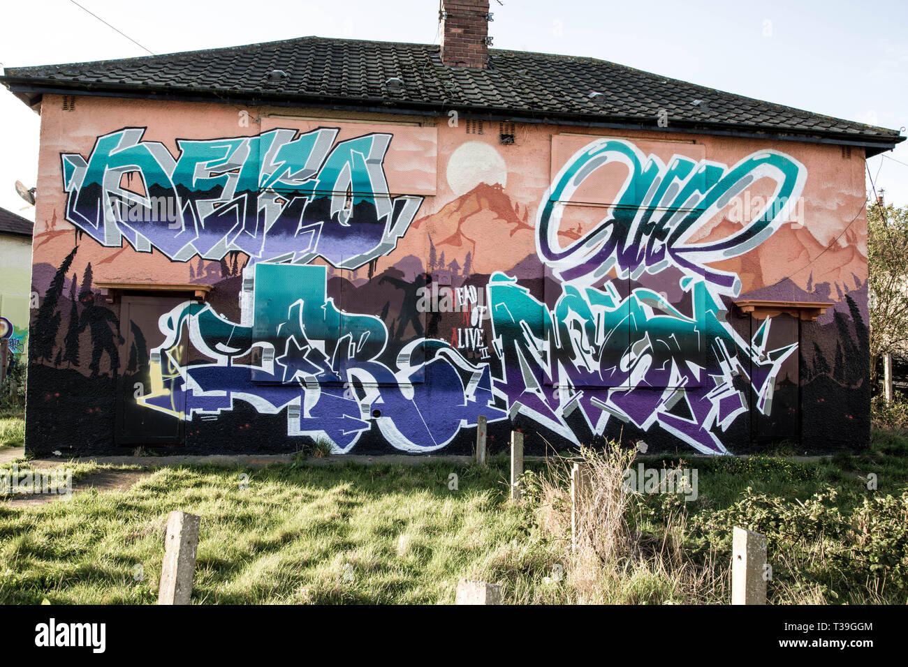 Urban Graffiti in Hull Stock Photo Alamy