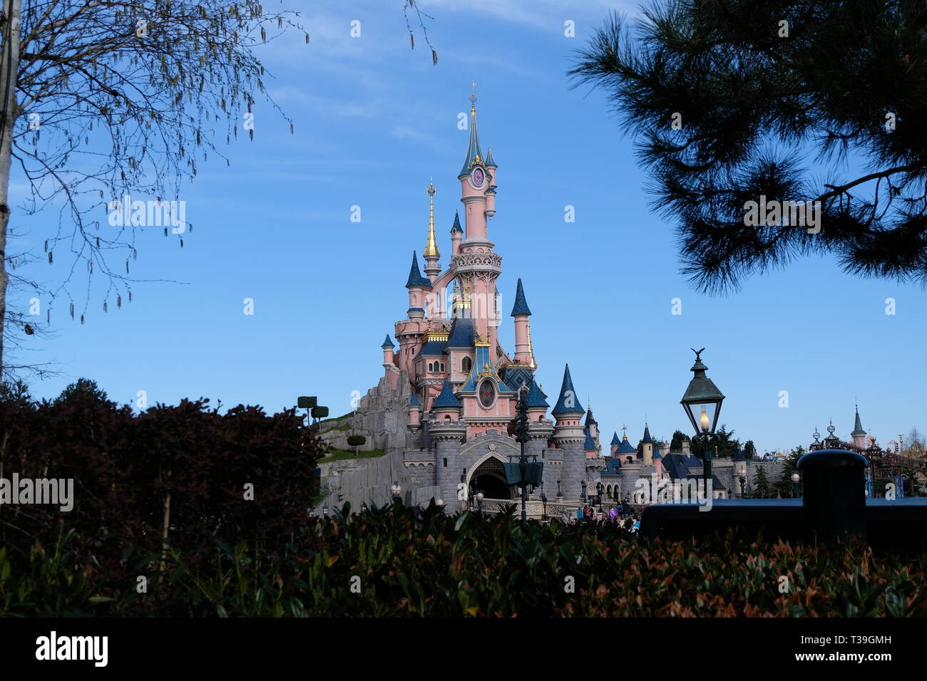 Disneyland Paris, Cinderella's Castle Stock Photo