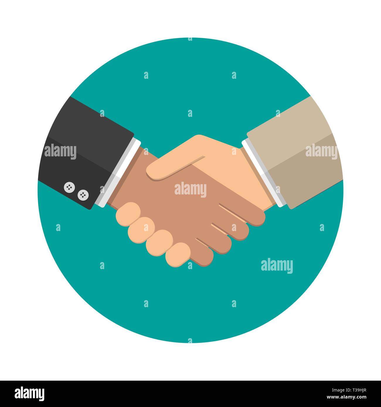 Handshake icon hi-res stock photography and images - Alamy