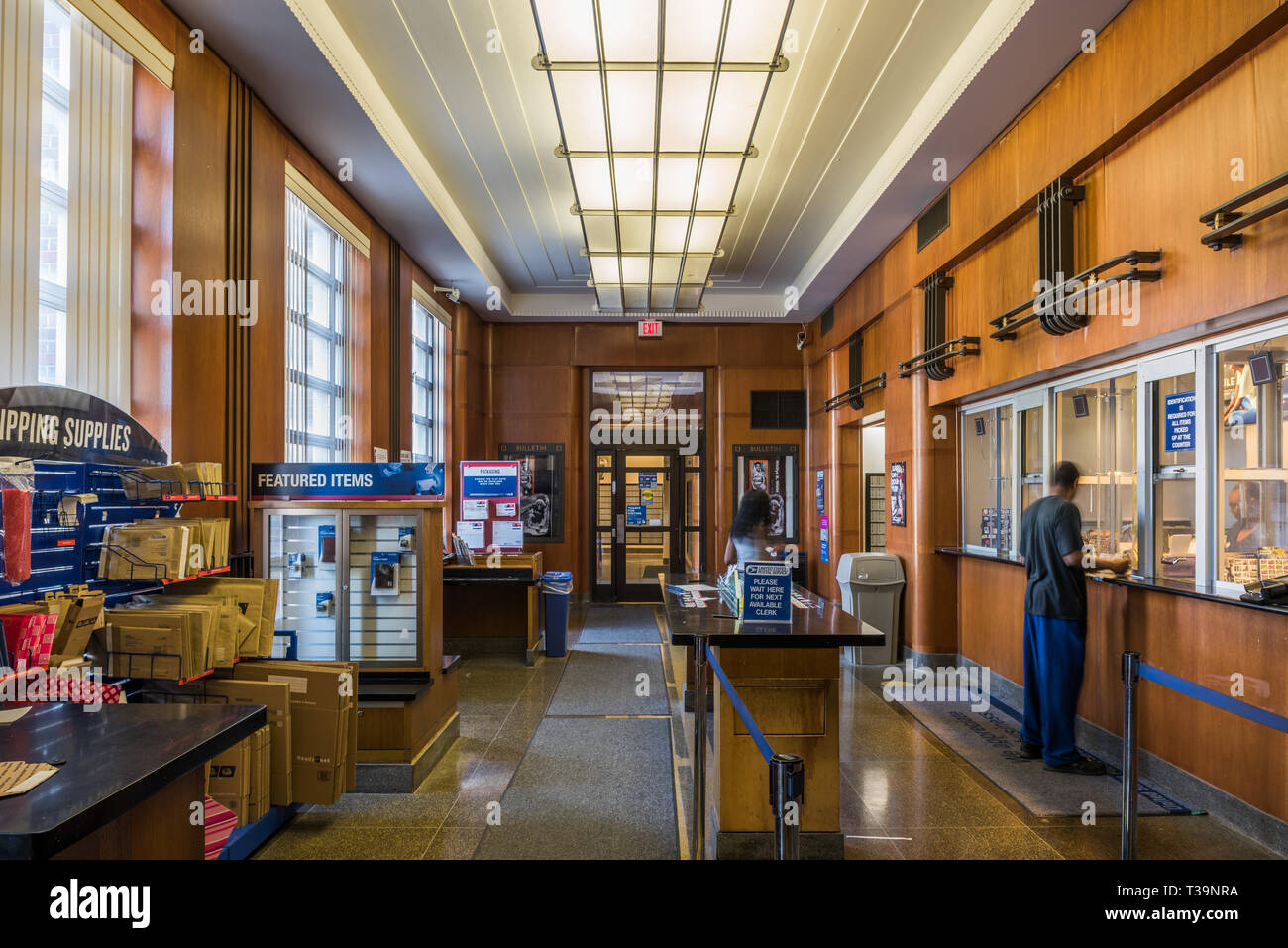 Interior of the Roseland Post Office Stock Photo Alamy