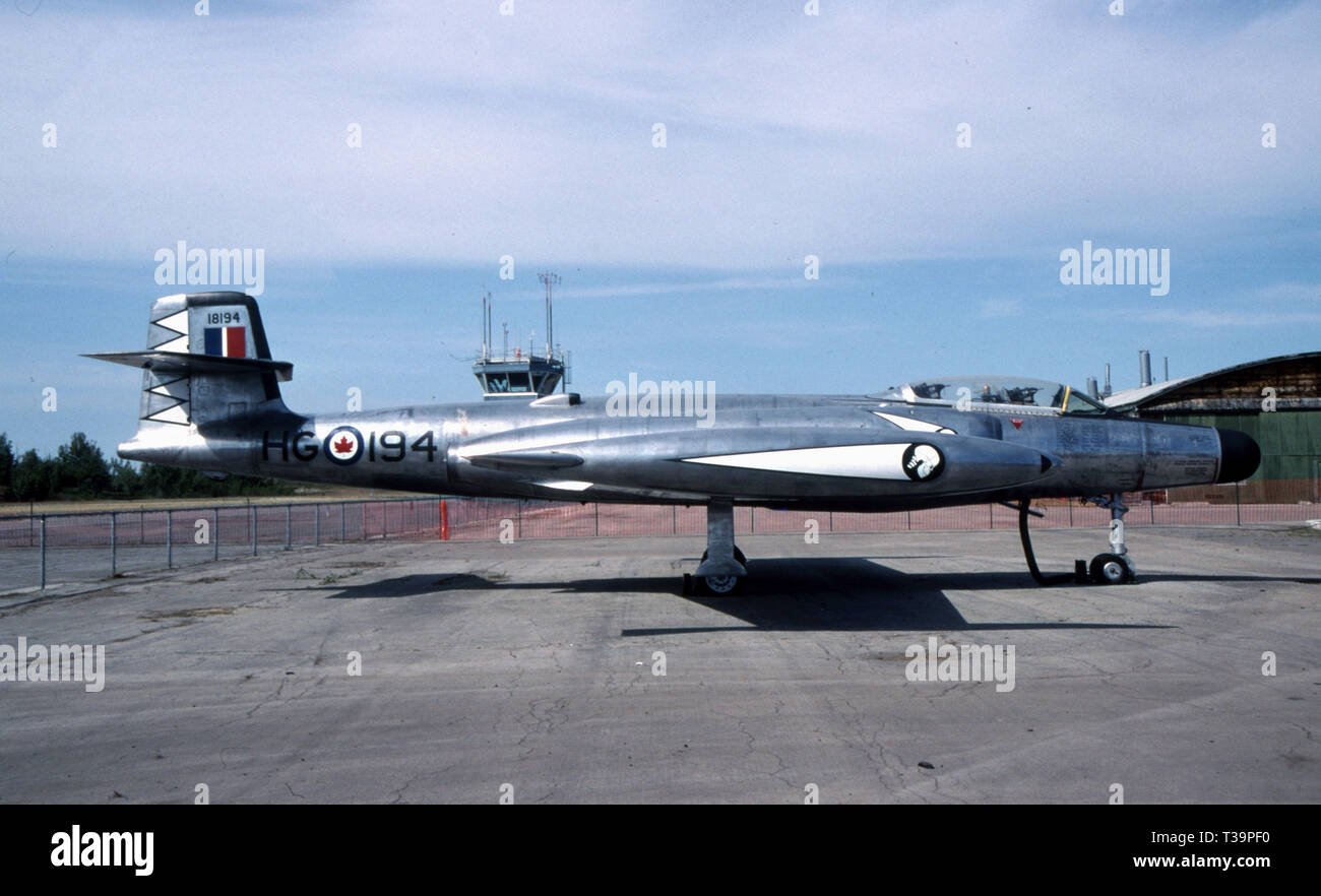 RCAF Royal Canadian Air Force Avro CF-100 Canuck Stock Photo