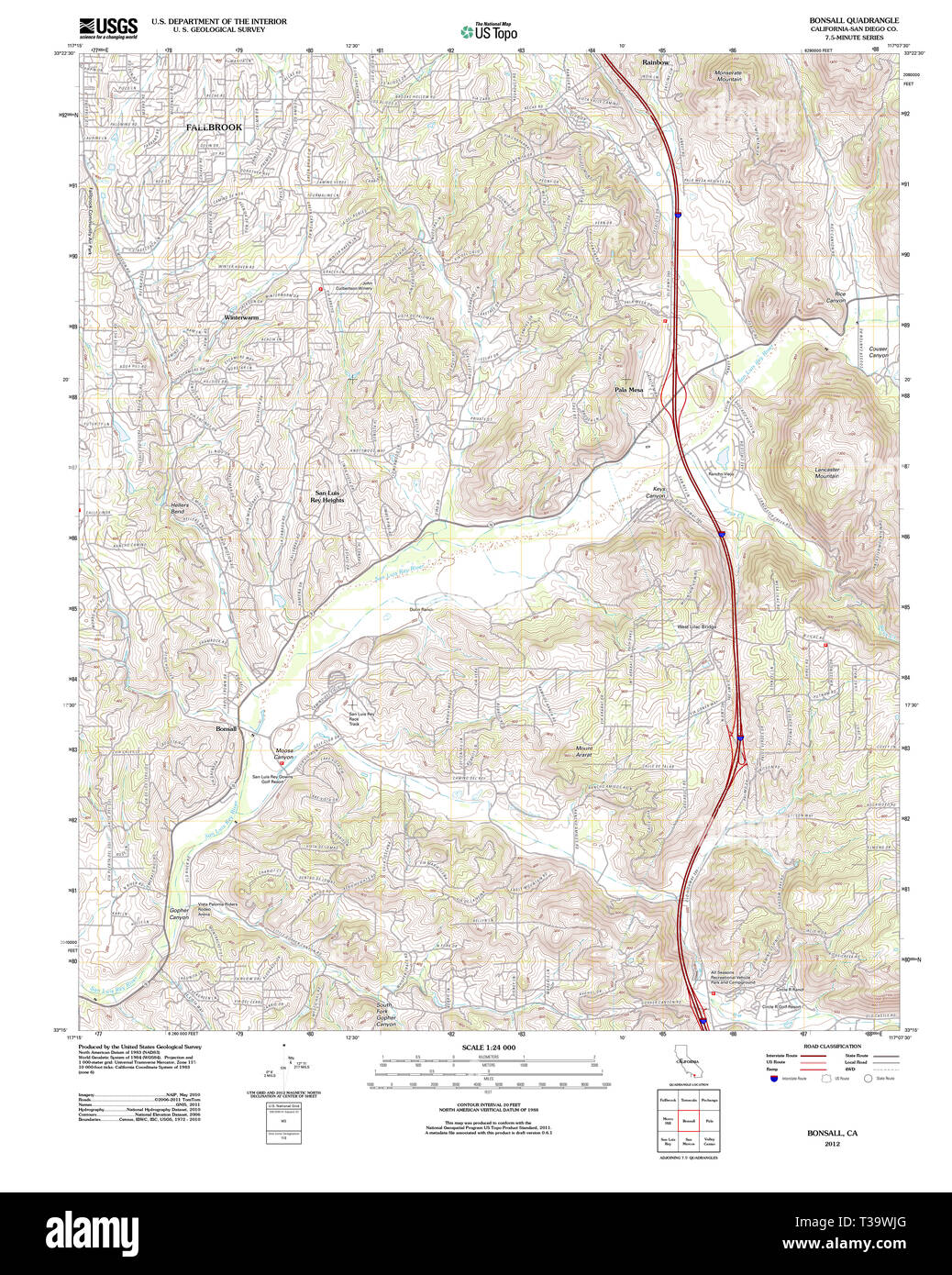 Topographic map california hires stock photography and images Alamy
