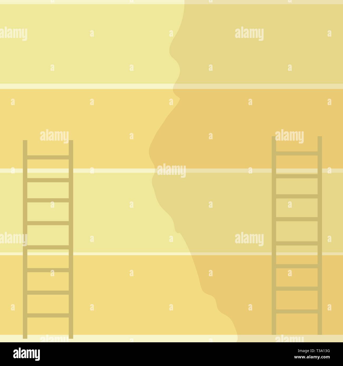 Two ladders Stock Vector Images - Alamy