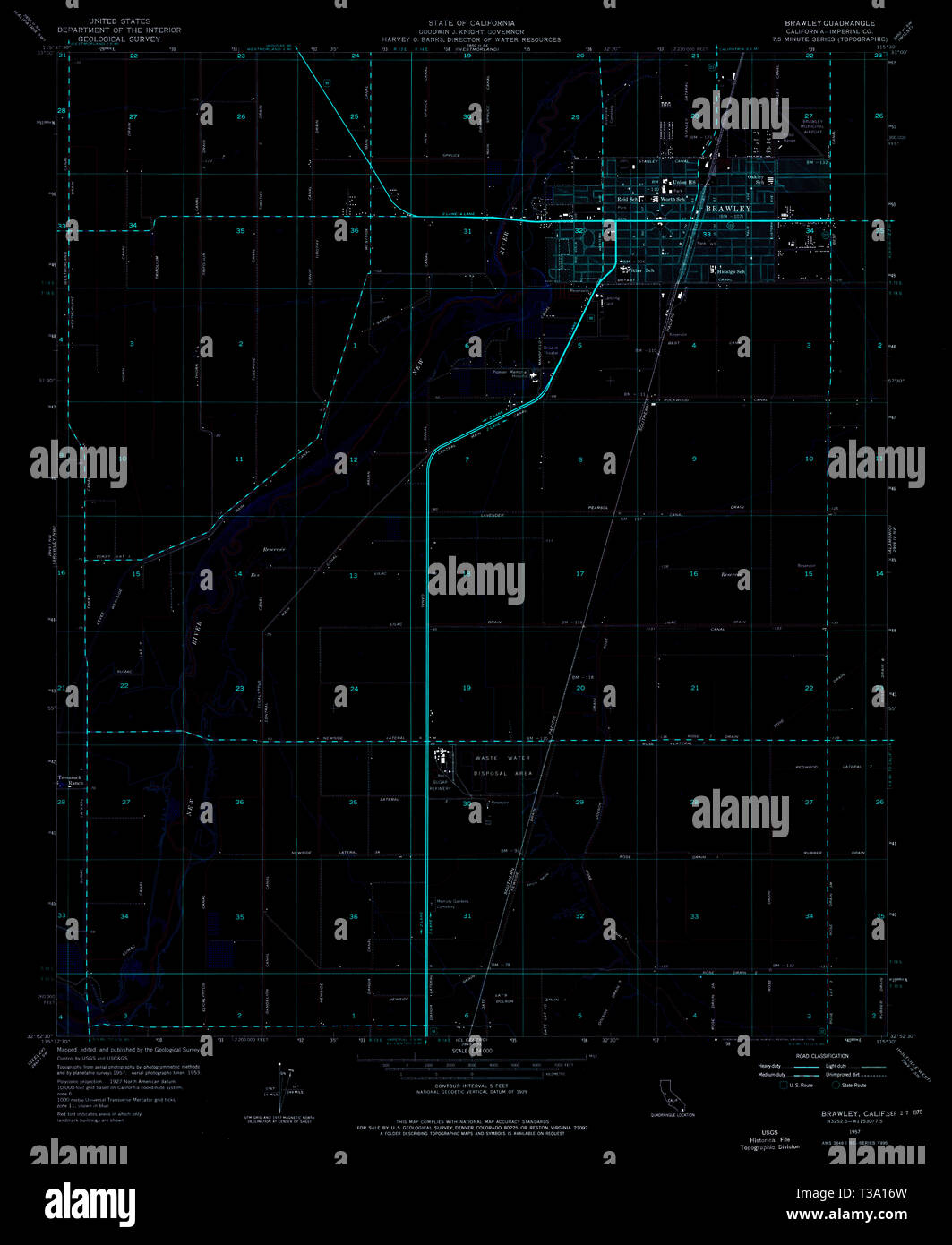 Map of brawley hires stock photography and images Alamy