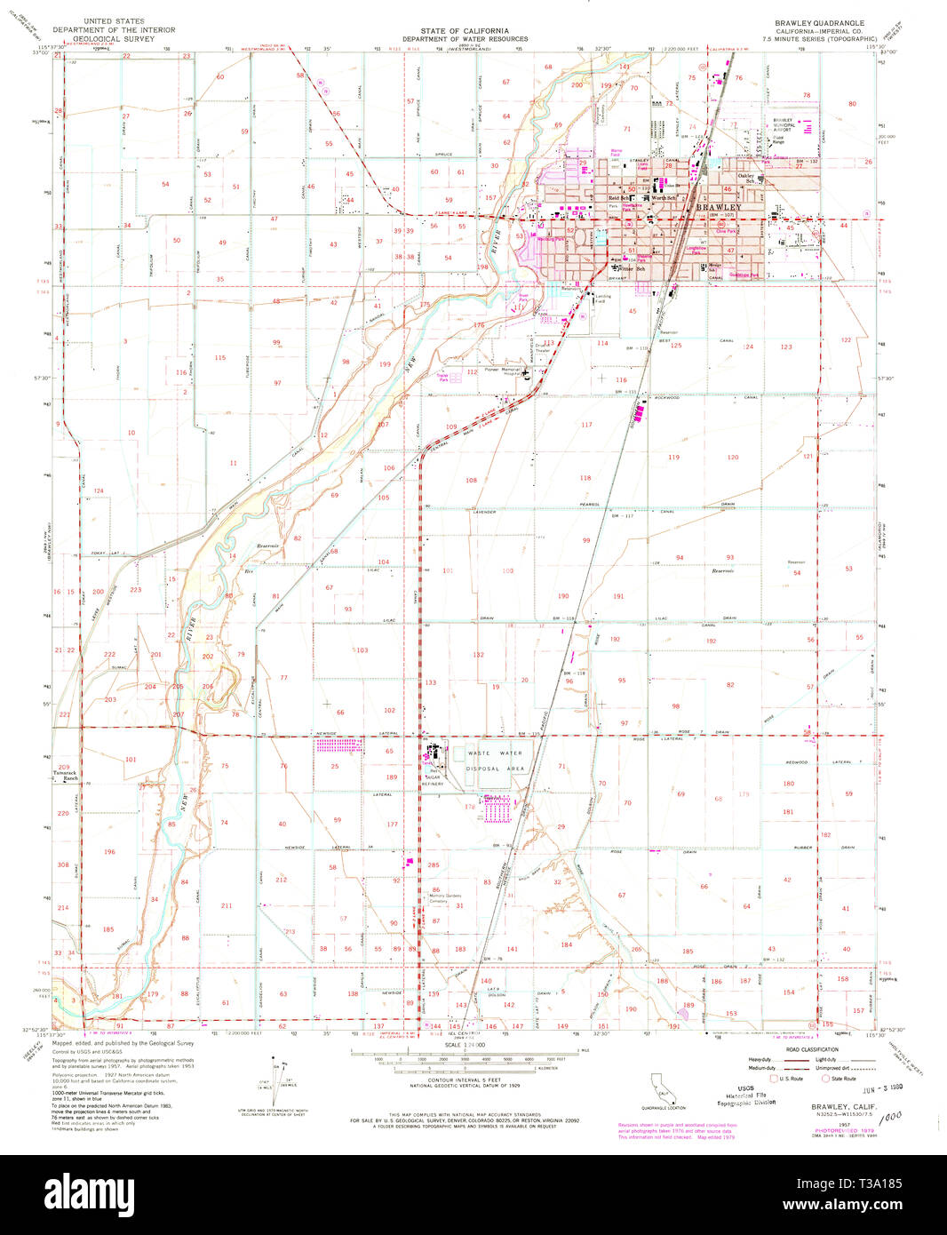 Brawley map hires stock photography and images Alamy
