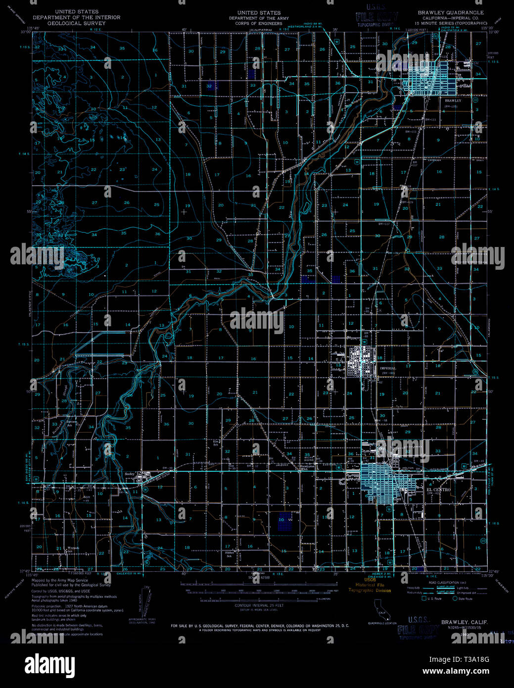 Map of brawley hires stock photography and images Alamy