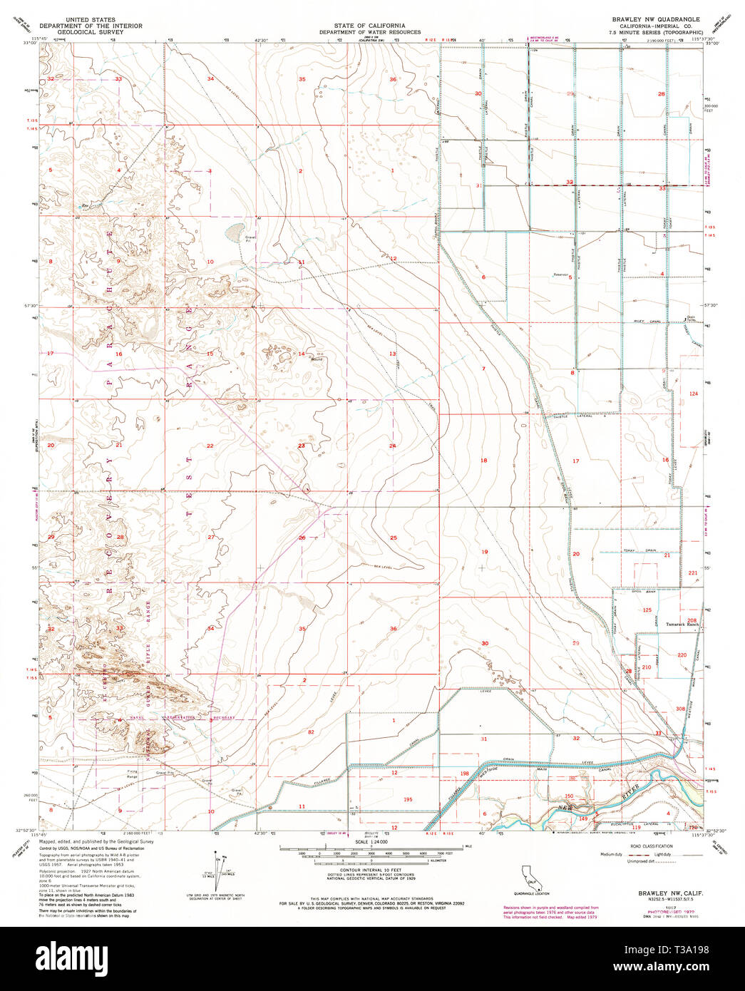 Map of brawley hires stock photography and images Alamy