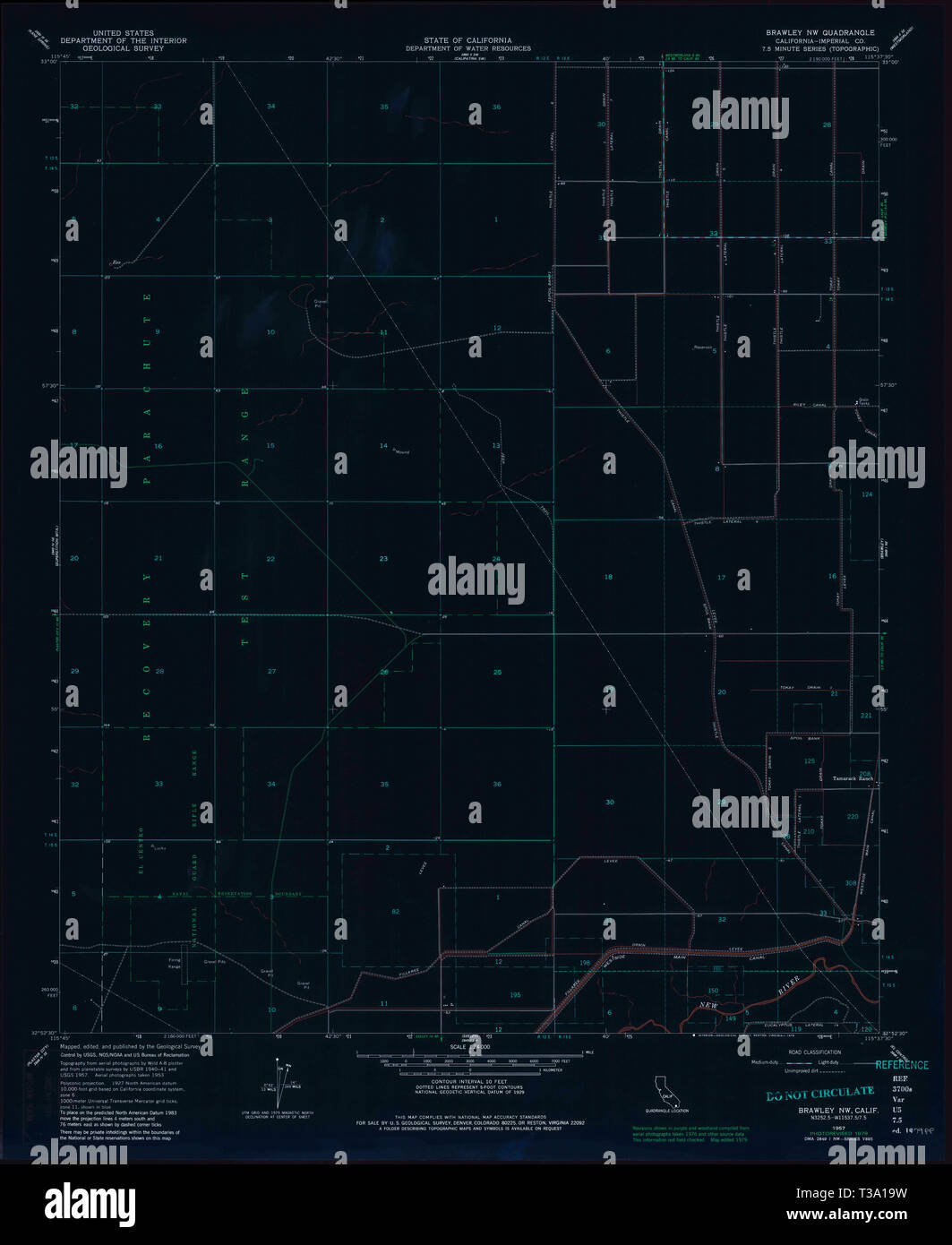 Brawley california map hires stock photography and images Alamy