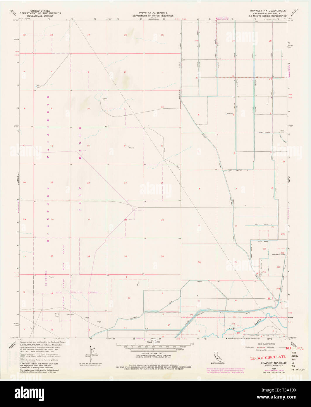 Brawley california map hi-res stock photography and images - Alamy