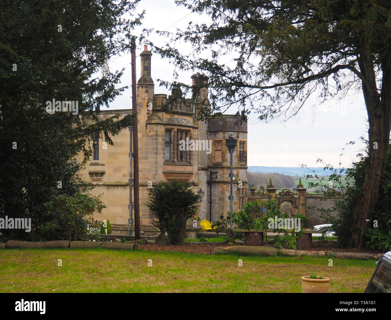 Thornbridge Hall, Bakewell, UK Stock Photo Alamy