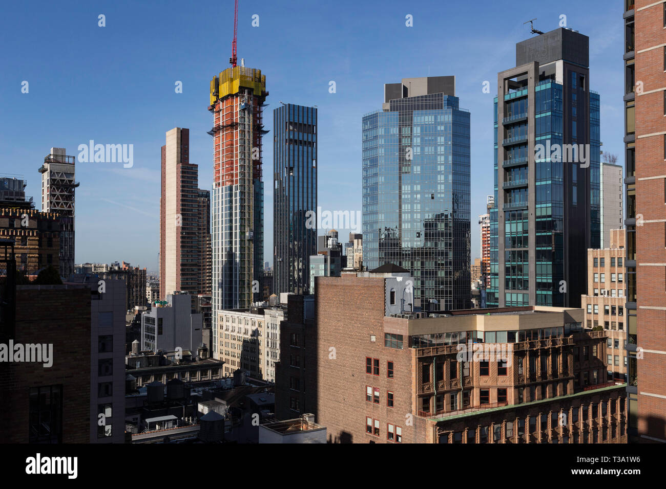 Picture of Highrise Condos Under Construction, No Mad, NYC, USA Stock Photo - Alamy