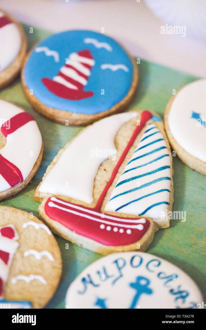 Homemade sweets cookies in marina style Stock Photo - Alamy, image size:866x1390