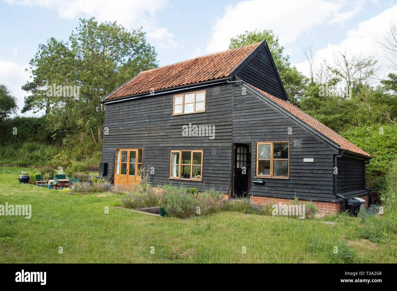 The Barn New Build House Bromeswell Suffolk England Britain Uk