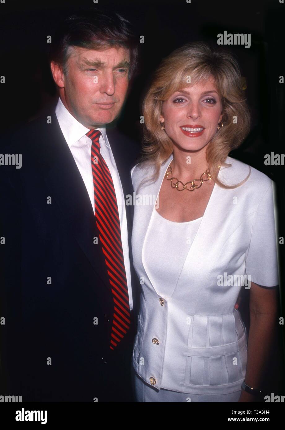 Donald Trump and Marla Maples 1994 Opening of Feregamo Store Photo By John Barrett/PHOTOlink Stock Photo
