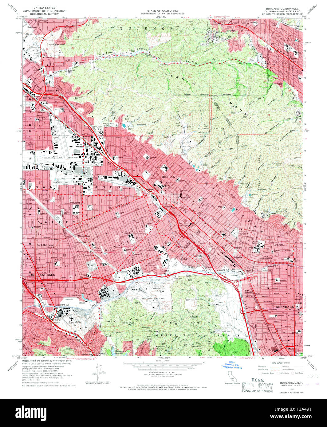 Map of california burbank Cut Out Stock Images & Pictures Alamy