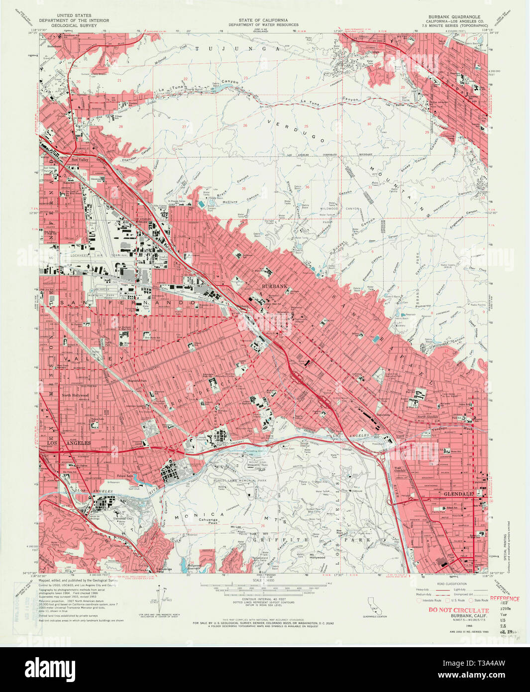 Burbank map hires stock photography and images Alamy