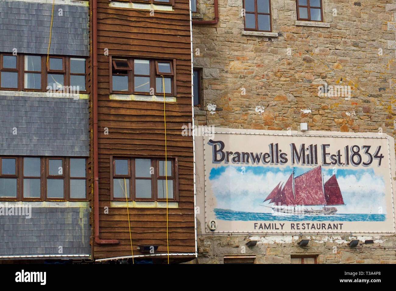 Branwell's Mill, Penzance, Cornwall, England. Stock Photo