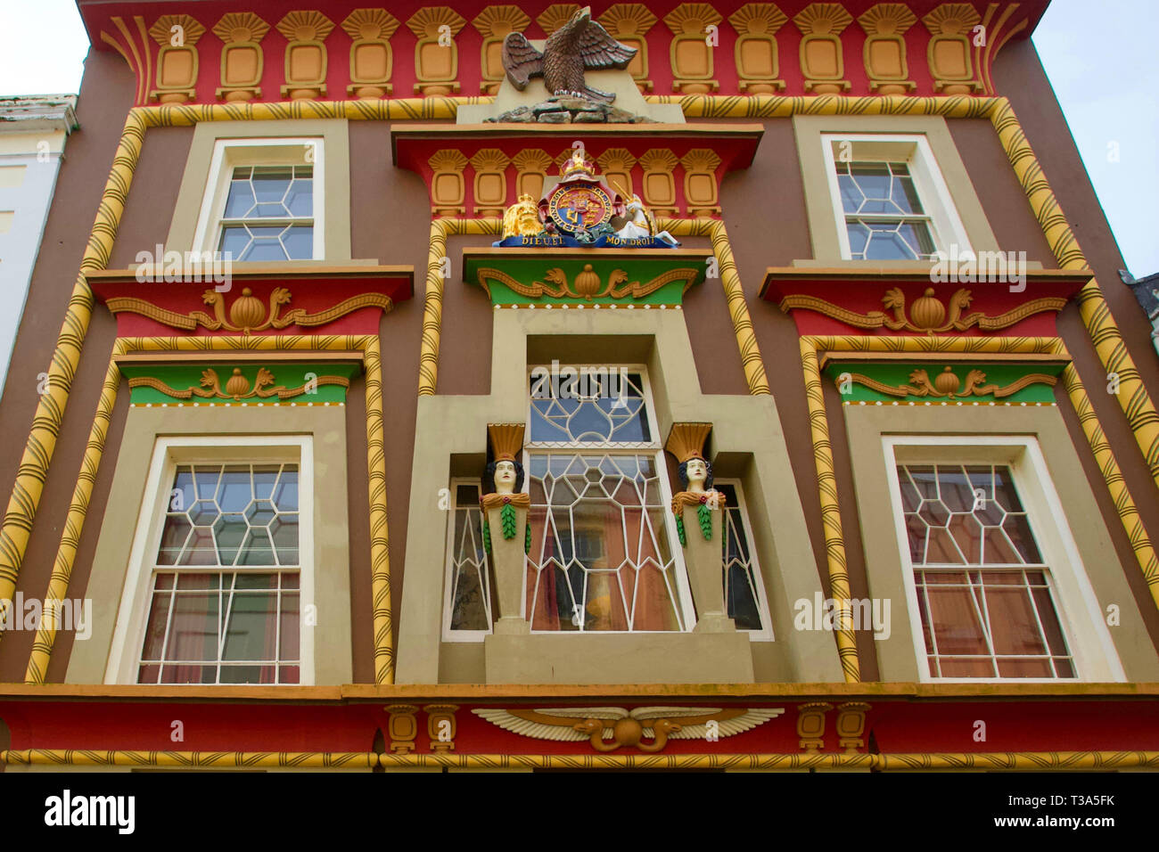 The Egyptian House, Penzance, Cornwall, England Stock Photo Alamy