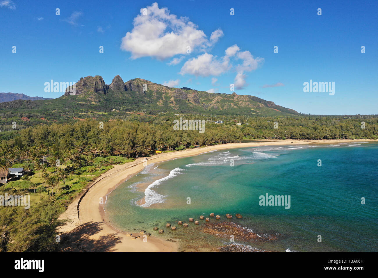 Anahola Beach, Kauai, Hawaii, USA Stock Photo Alamy