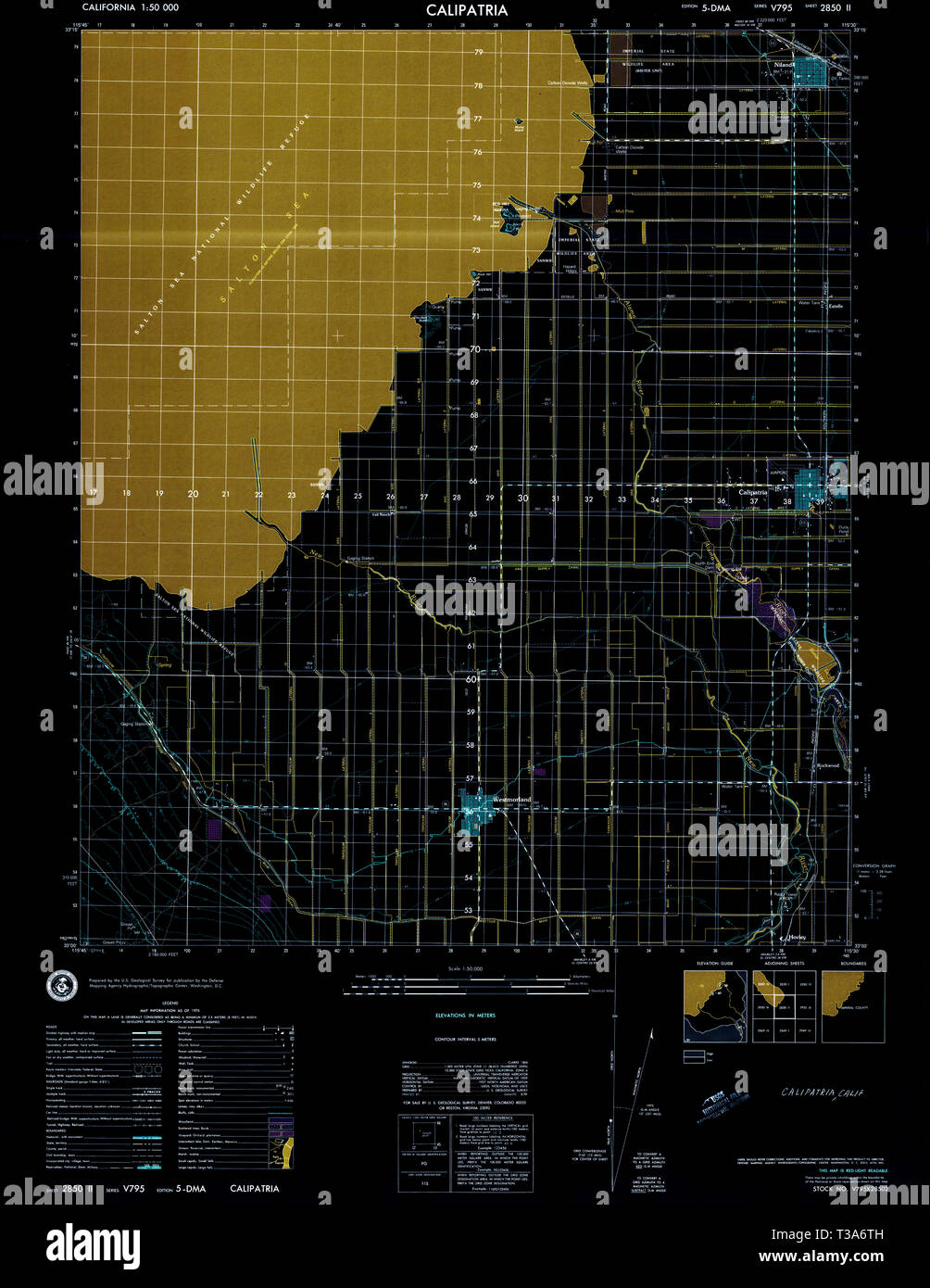Map of calipatria hires stock photography and images Alamy