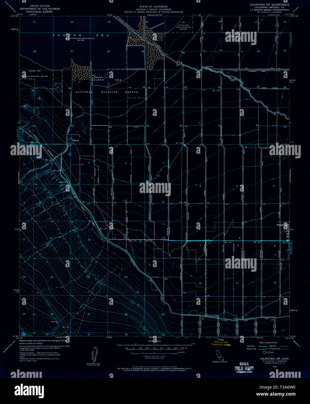 Calipatria california map hires stock photography and images Alamy