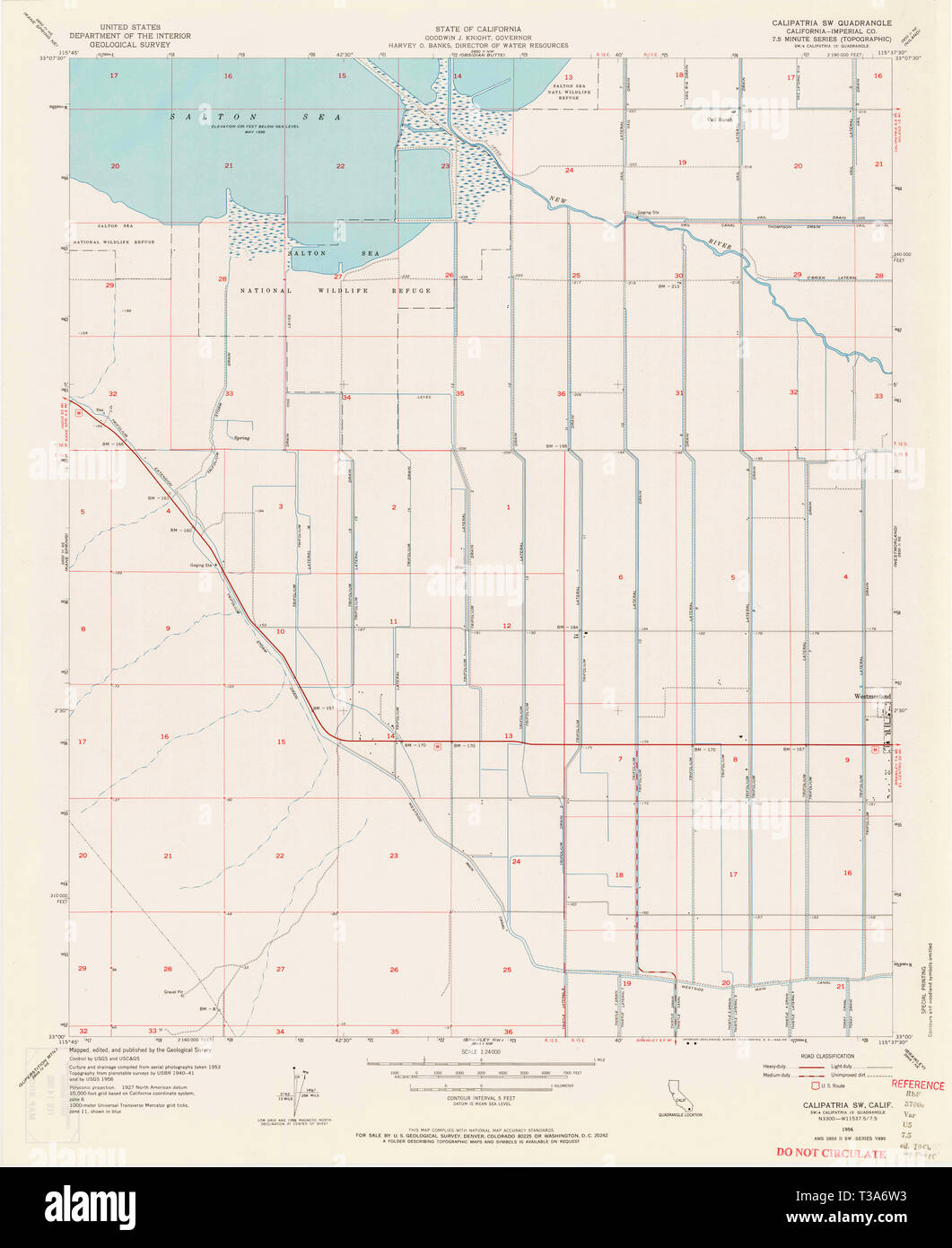 Map of calipatria hires stock photography and images Alamy