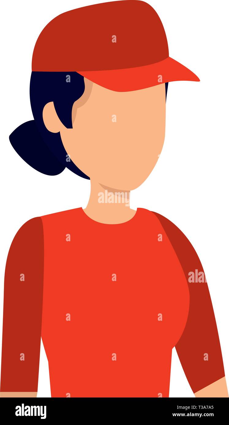 female delivery worker avatar character Stock Vector Image & Art - Alamy
