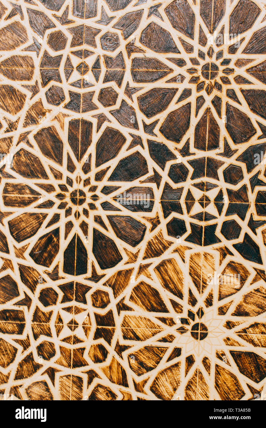Ottoman Turkish art with geometric patterns 12563484 Stock Photo