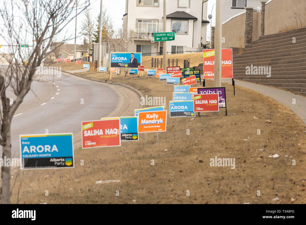 Elections canada polling station sign hi-res stock photography and ...
