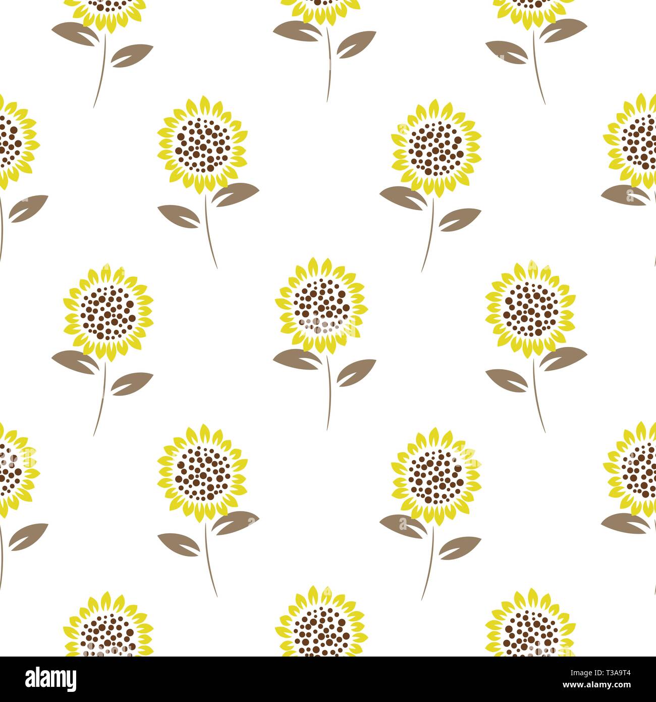 Simple meadow florals tender colors seamless vector pattern. Stock Vector