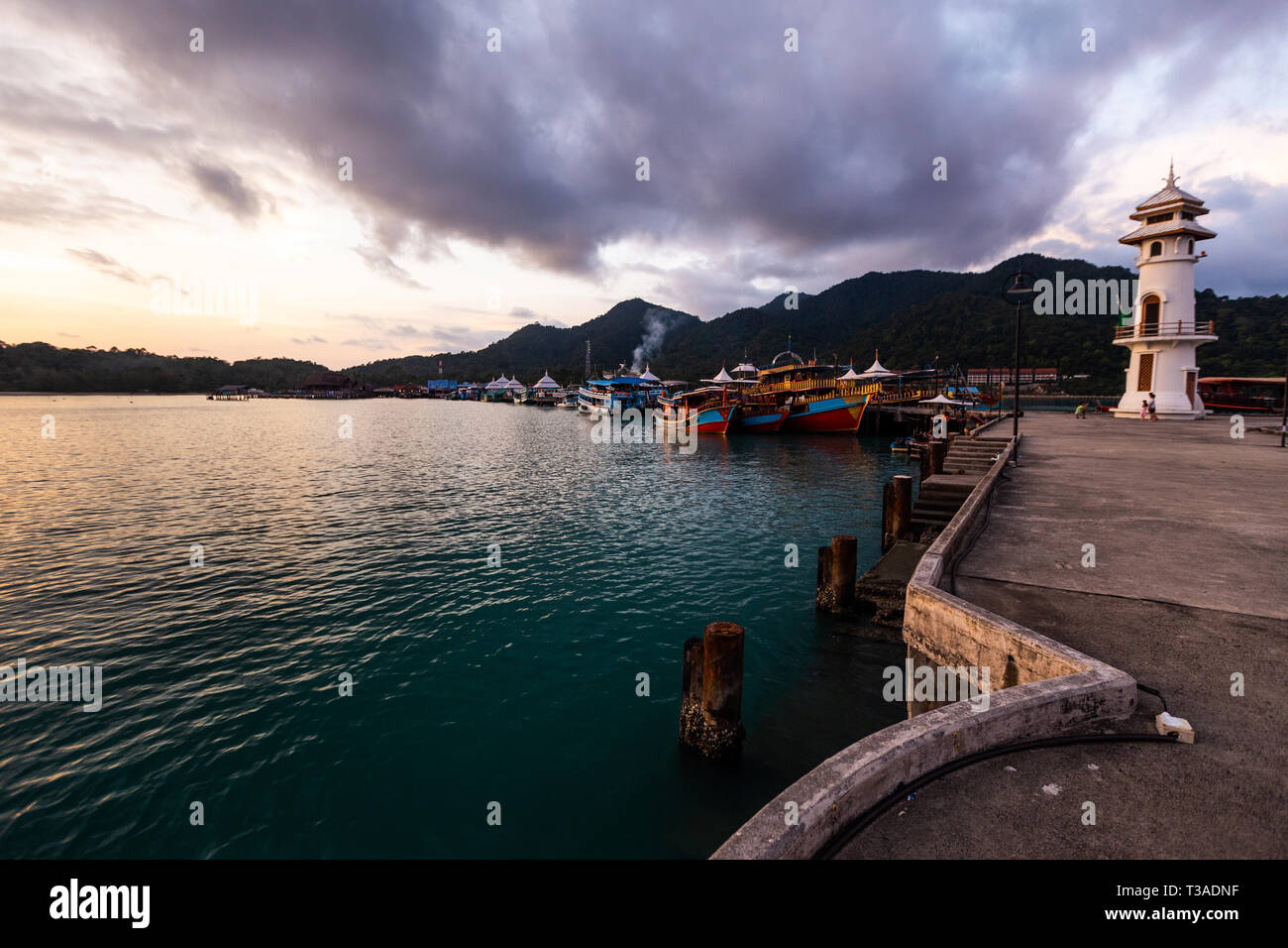 Vivid Sunset At Ko Chang Island In Thailand April 2018