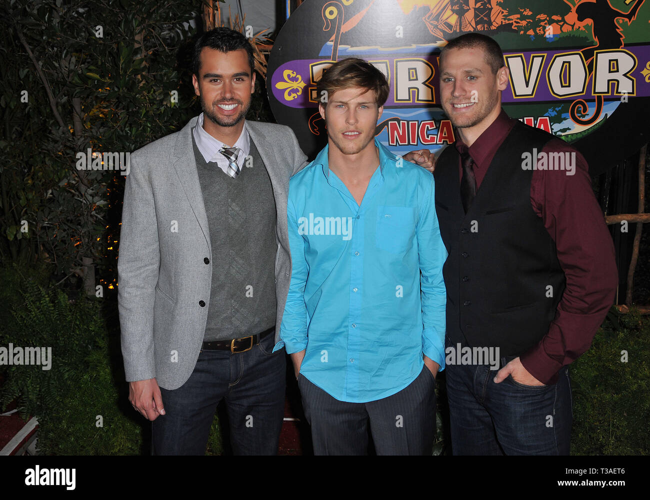Judson 'fabio' Birza, Chase Rice, Matthew Lenahan  - Survivor- Nicaragua Finale on the CBS lot in Los Angeles.a_Judson 'fabio' Birza, Chase Rice, Matthew Lenahan_02  Event in Hollywood Life - California, Red Carpet Event, USA, Film Industry, Celebrities, Photography, Bestof, Arts Culture and Entertainment, Topix Celebrities fashion, Best of, Hollywood Life, Event in Hollywood Life - California, Red Carpet and backstage, movie celebrities, TV celebrities, Music celebrities, Topix, actors from the same movie, cast and co star together.  inquiry tsuni@Gamma-USA.com, Credit Tsuni / USA, 2010 - Gro Stock Photo