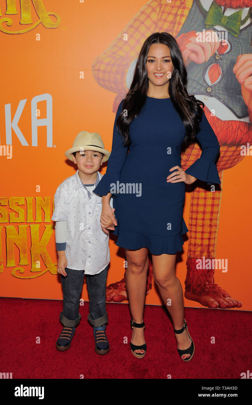 NEW YORK, NY - APRIL 07: Paula Garces with her son Antonio attend