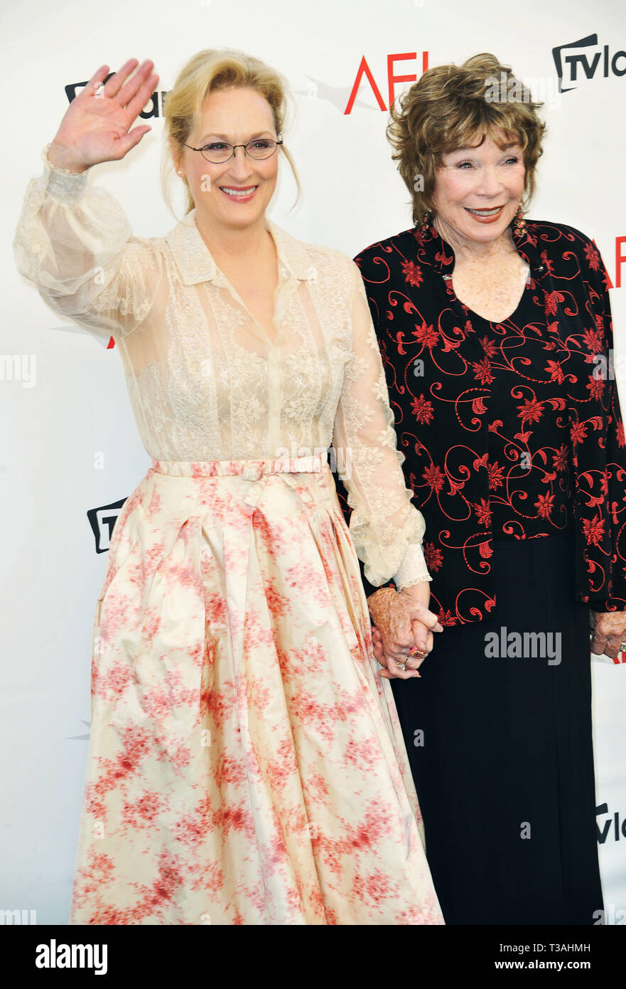 Meryl Streep and Shirley MacLaine at the AFI Life Achievement To