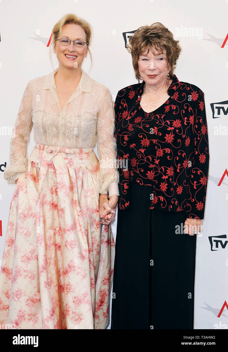 Meryl Streep and Shirley MacLaine at the AFI Life Achievement To