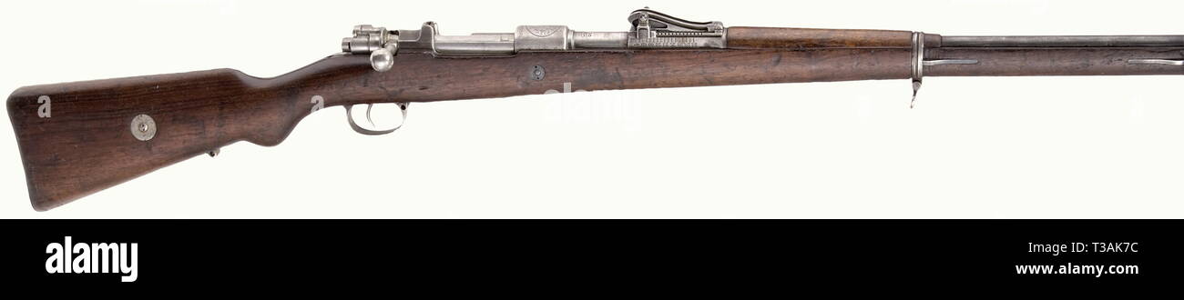 SERVICE WEAPONS, PERU, rifle Mauser model 1909, calibre 7,65 Arg, number 10749, Additional-Rights-Clearance-Info-Not-Available Stock Photo