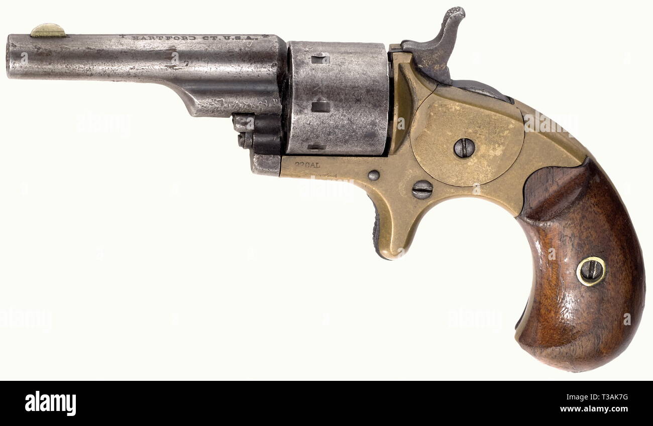 Small arms, revolver, Colt Open Top Pocket, 1871, caliber .22,  Additional-Rights-Clearance-Info-Not-Available Stock Photo - Alamy