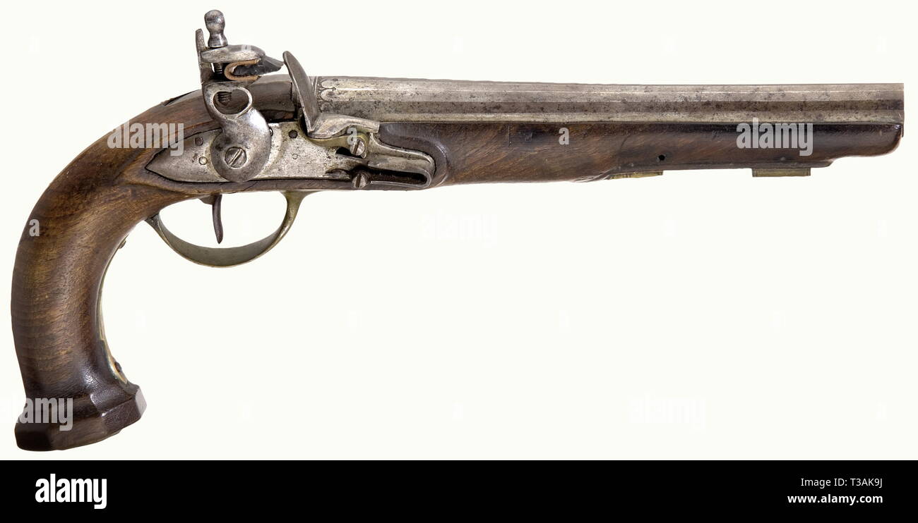 Small arms, pistols, flintlock pistol, calibre 17 mm, M. Picon, France ...