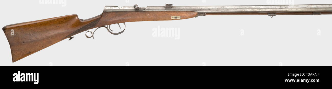 Civil long arms, modern systems, needle gun, German, circa 1860, calibre 14 mm, Additional-Rights-Clearance-Info-Not-Available Stock Photo