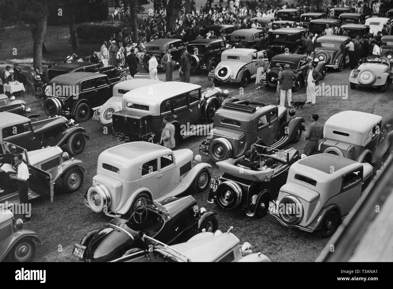 car show, 1933-34 Stock Photo
