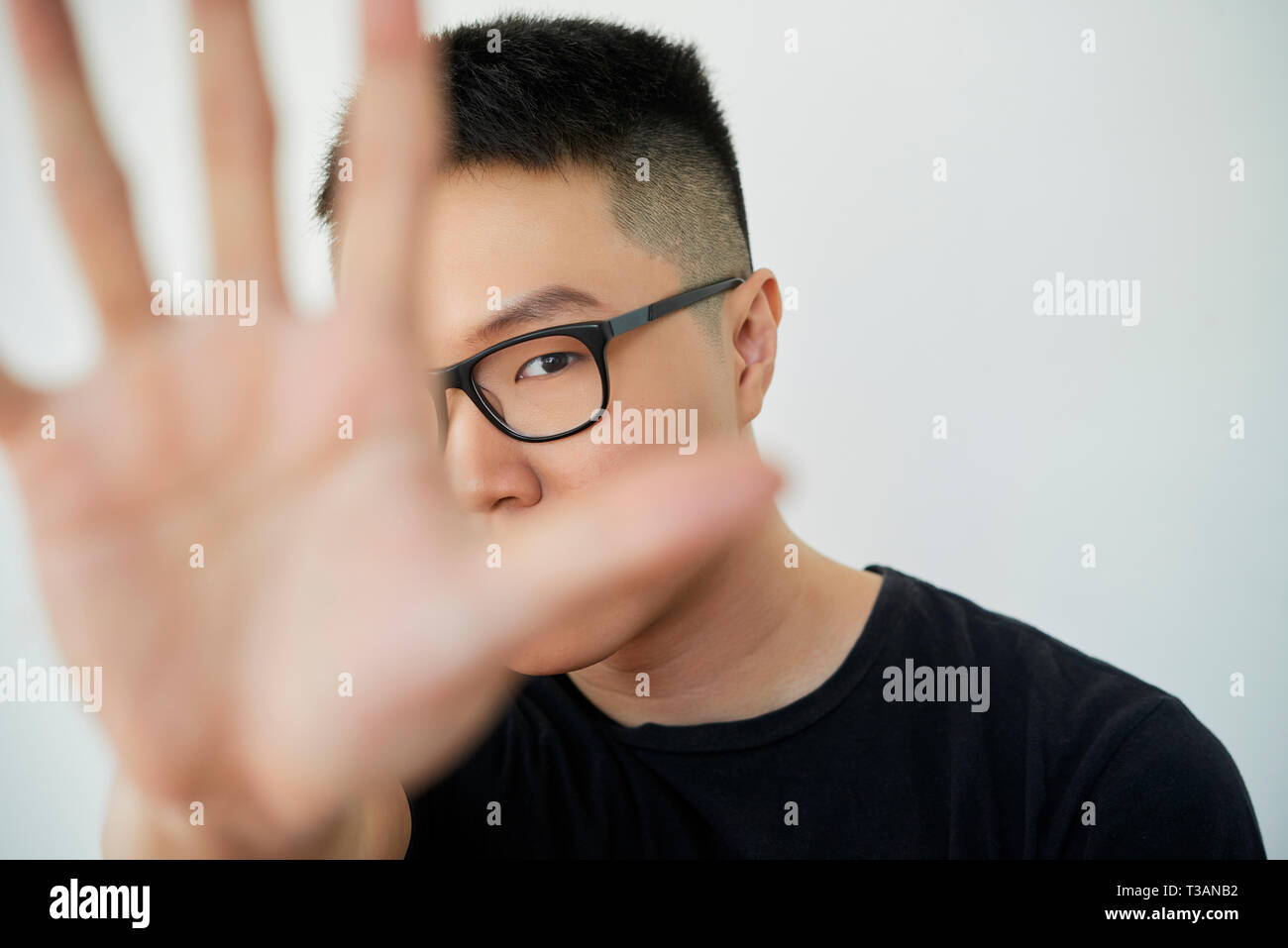 Young Asian man Stock Photo