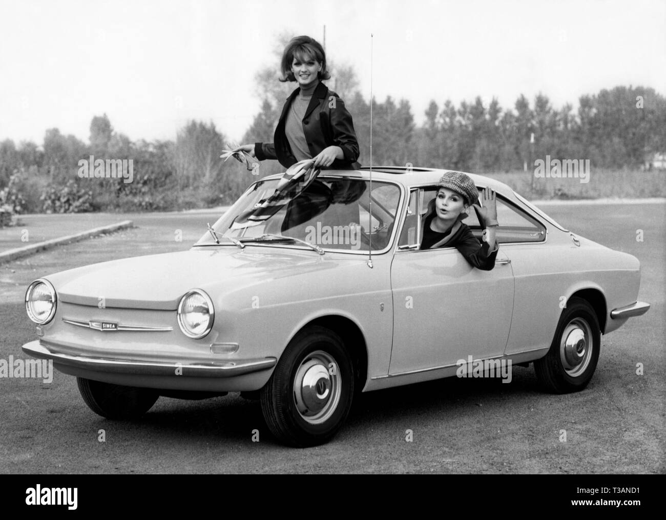 simca 1000 coupè, bertone body, 1963 Stock Photo