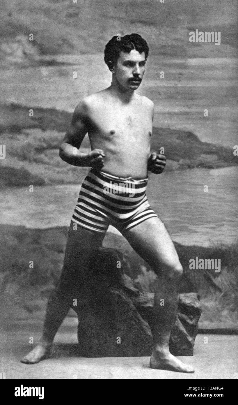 federico johnson, young athlete 1800-1900 Stock Photo