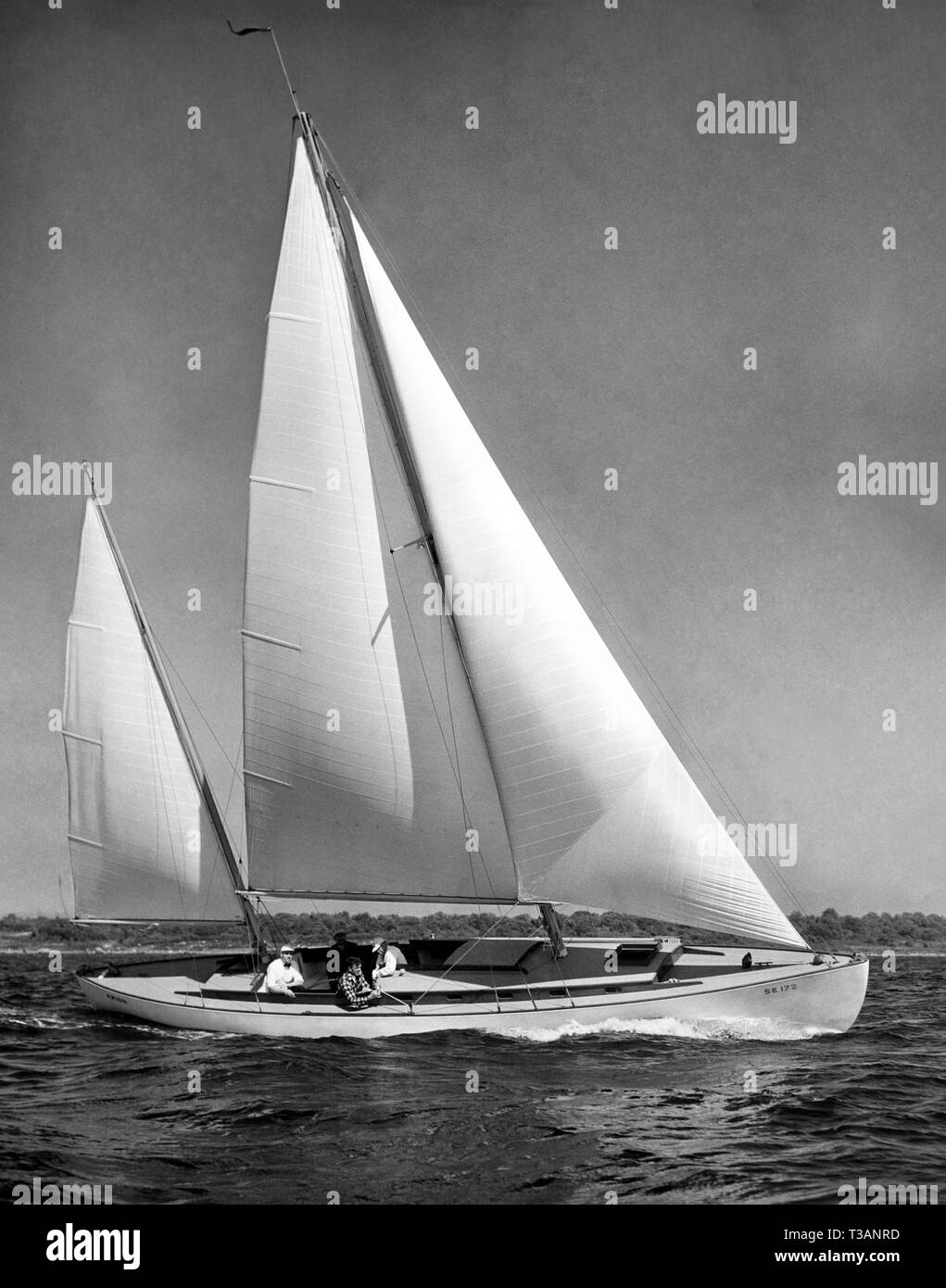 sailing boat, 1954 Stock Photo Alamy